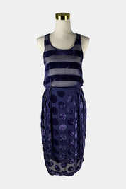 GORMAN Purple Polka Dot Dress
