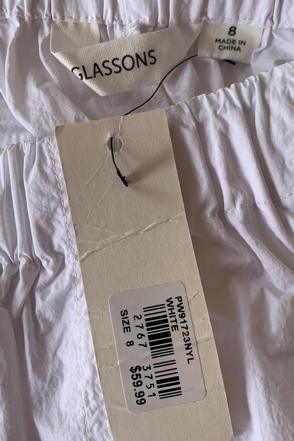 GLASSONS White Trousers