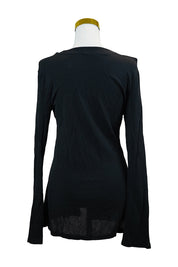 AN'GE Black Long Sleeve Blouse