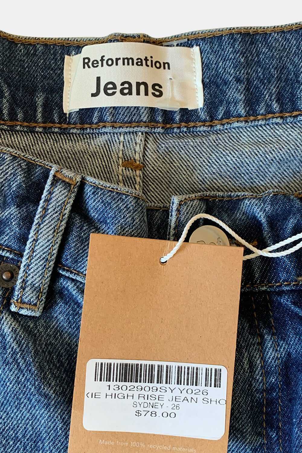 REFORMATION Blue Shorts