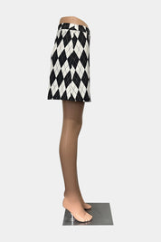 Sugar Thriilz Black & White Mini Skirt