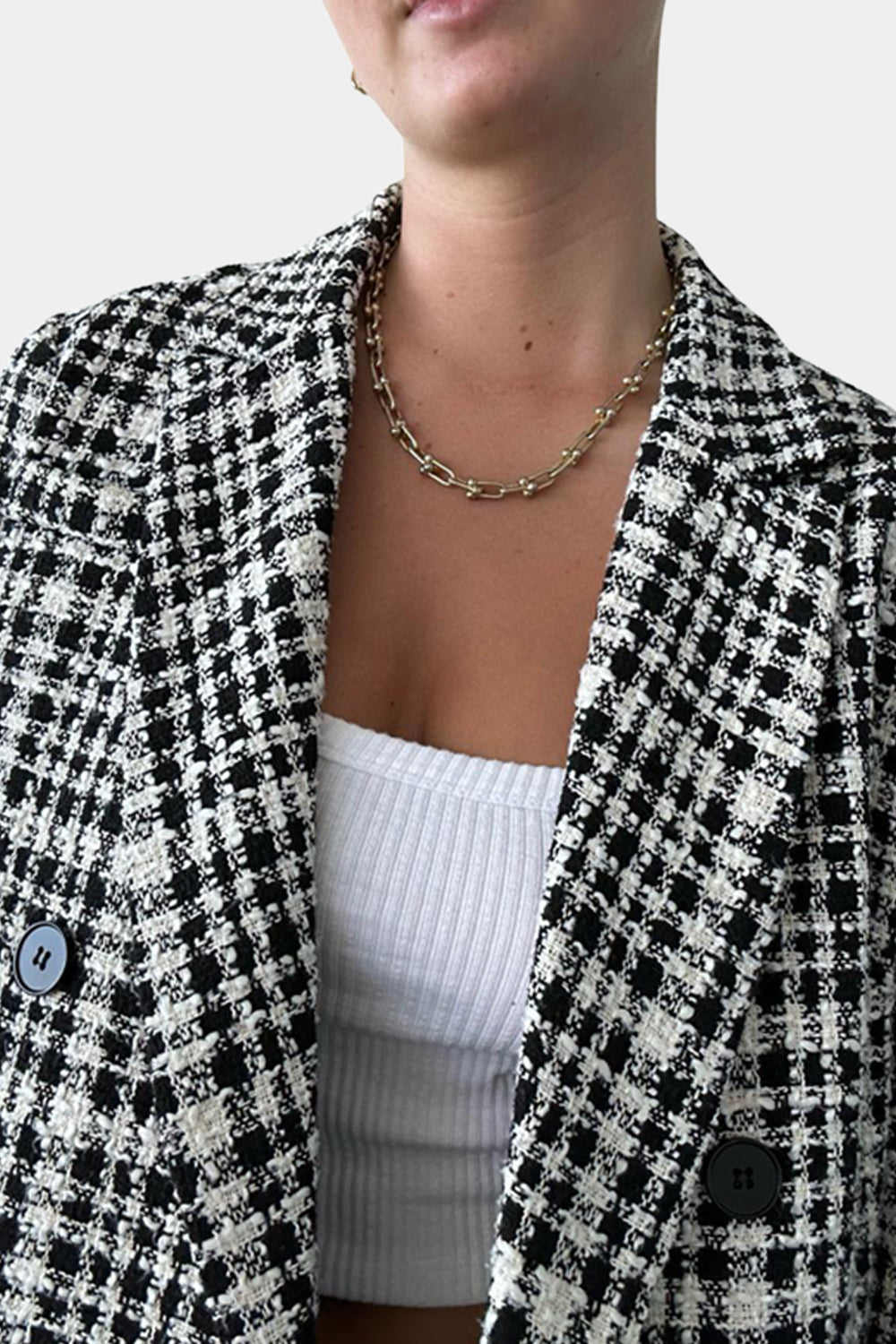 One Two Melbourne Black, White Coat