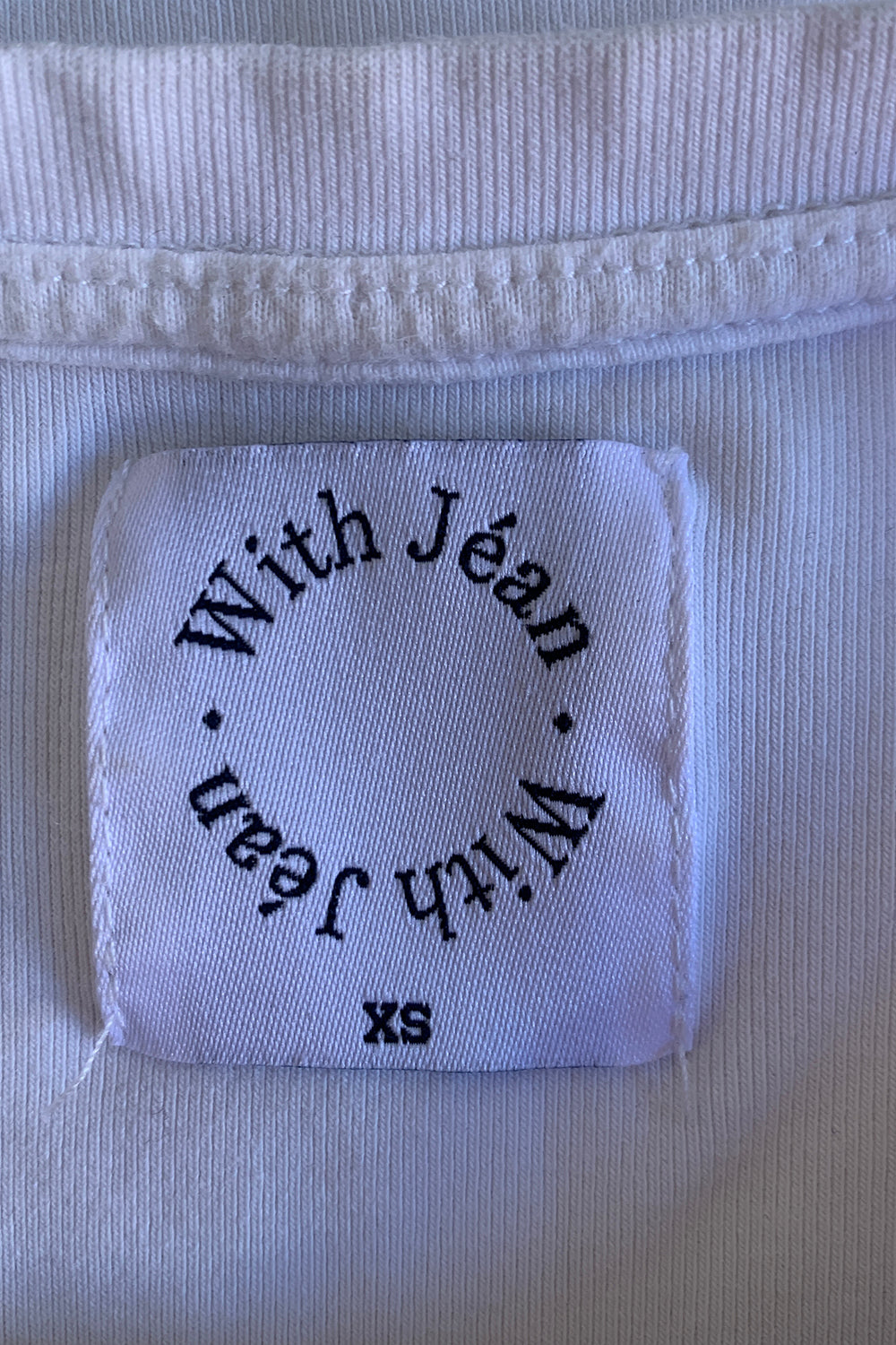 With Jean White Tshirt