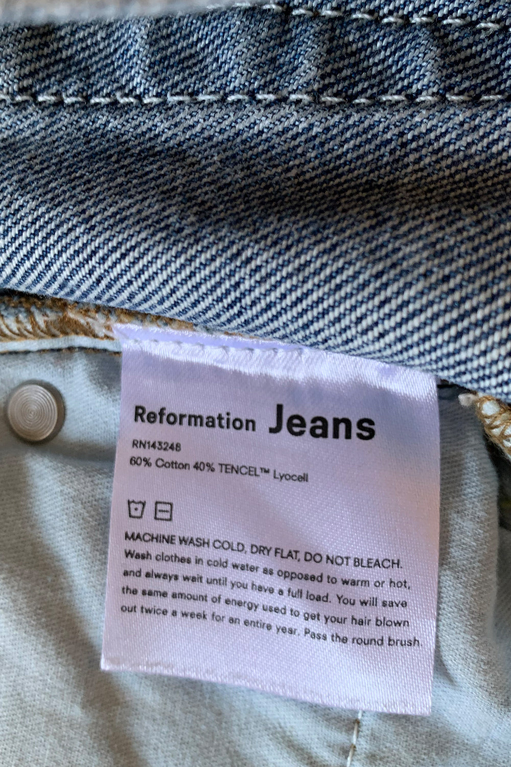 REFORMATION Blue Shorts