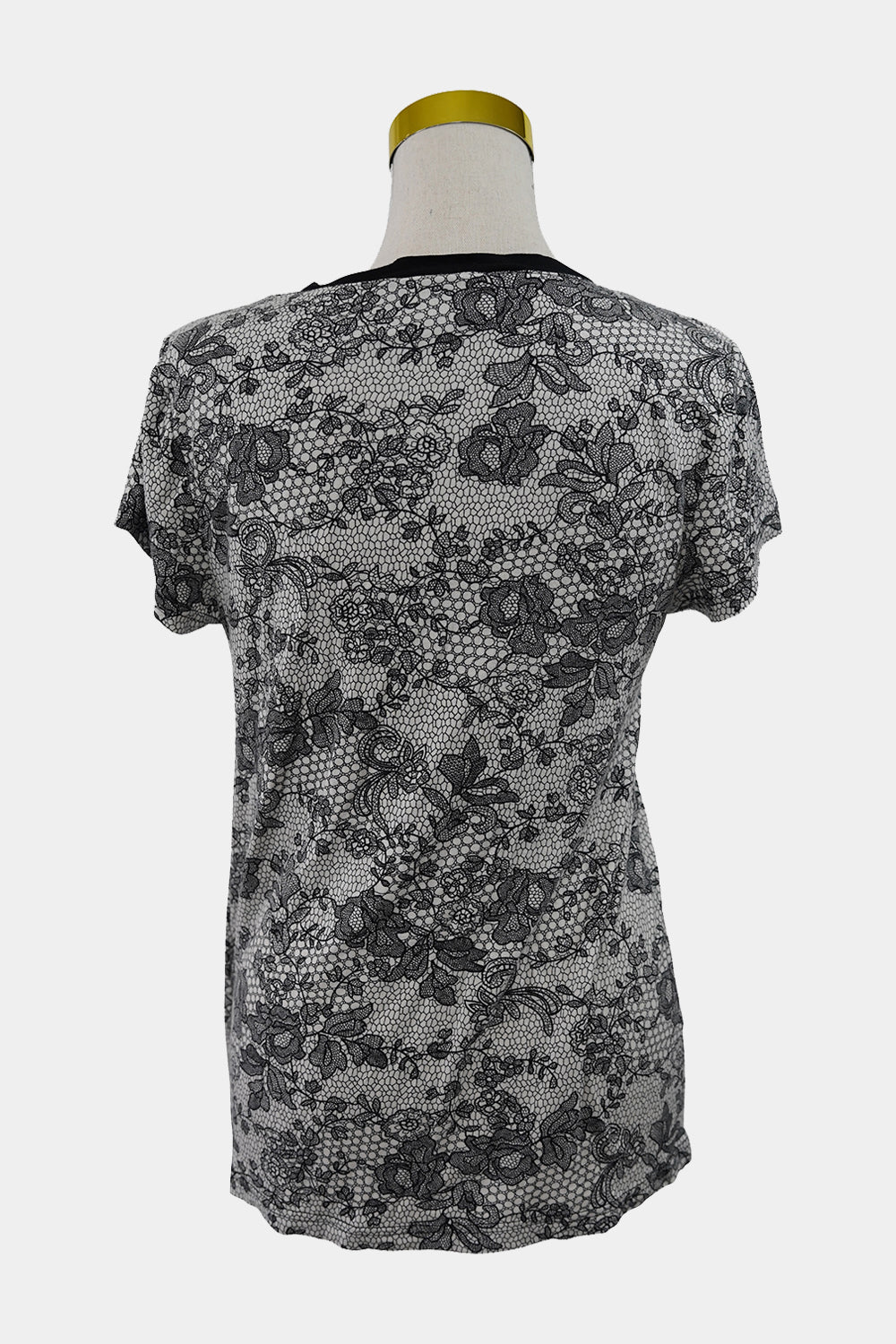 GIVONI Black and White Floral T-Shirt