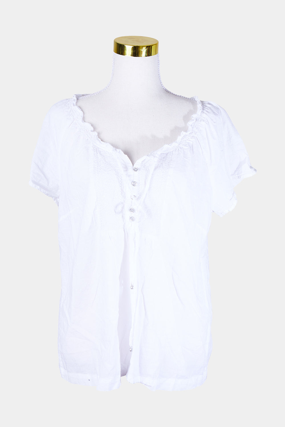 MILLERS White Broderie Insert Blouse