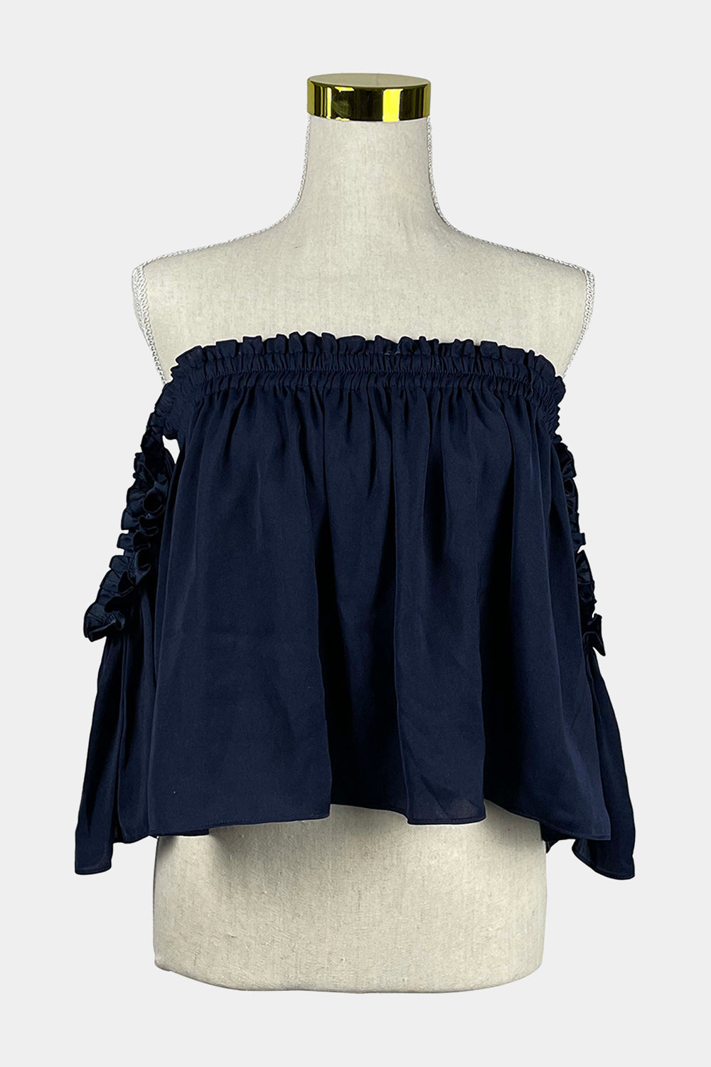 Bec & Bridge Navy Off shoulder Top