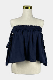 Bec & Bridge Navy Off shoulder Top