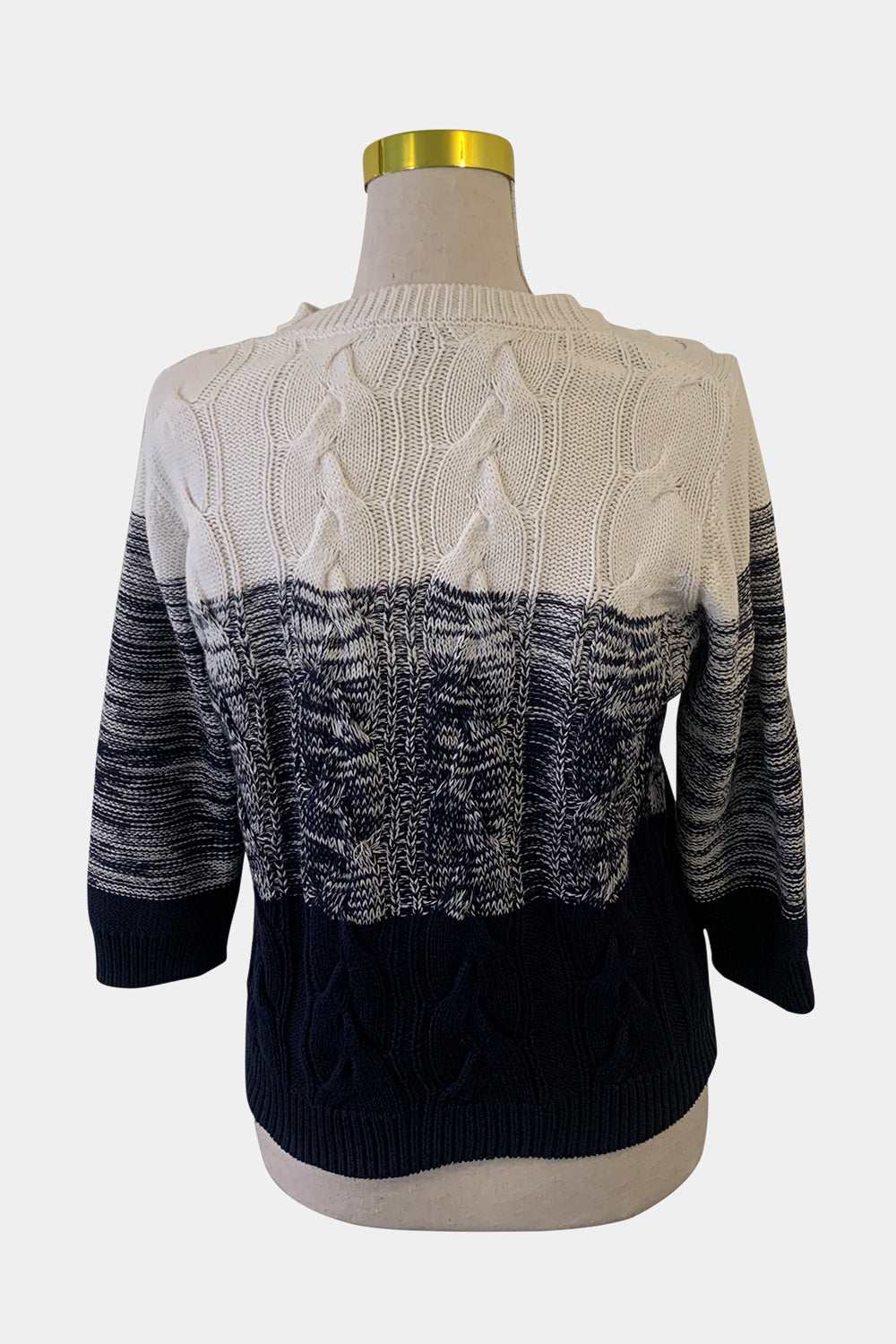 PIPER Blue and White Sweater