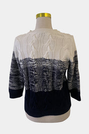 PIPER Blue and White Sweater