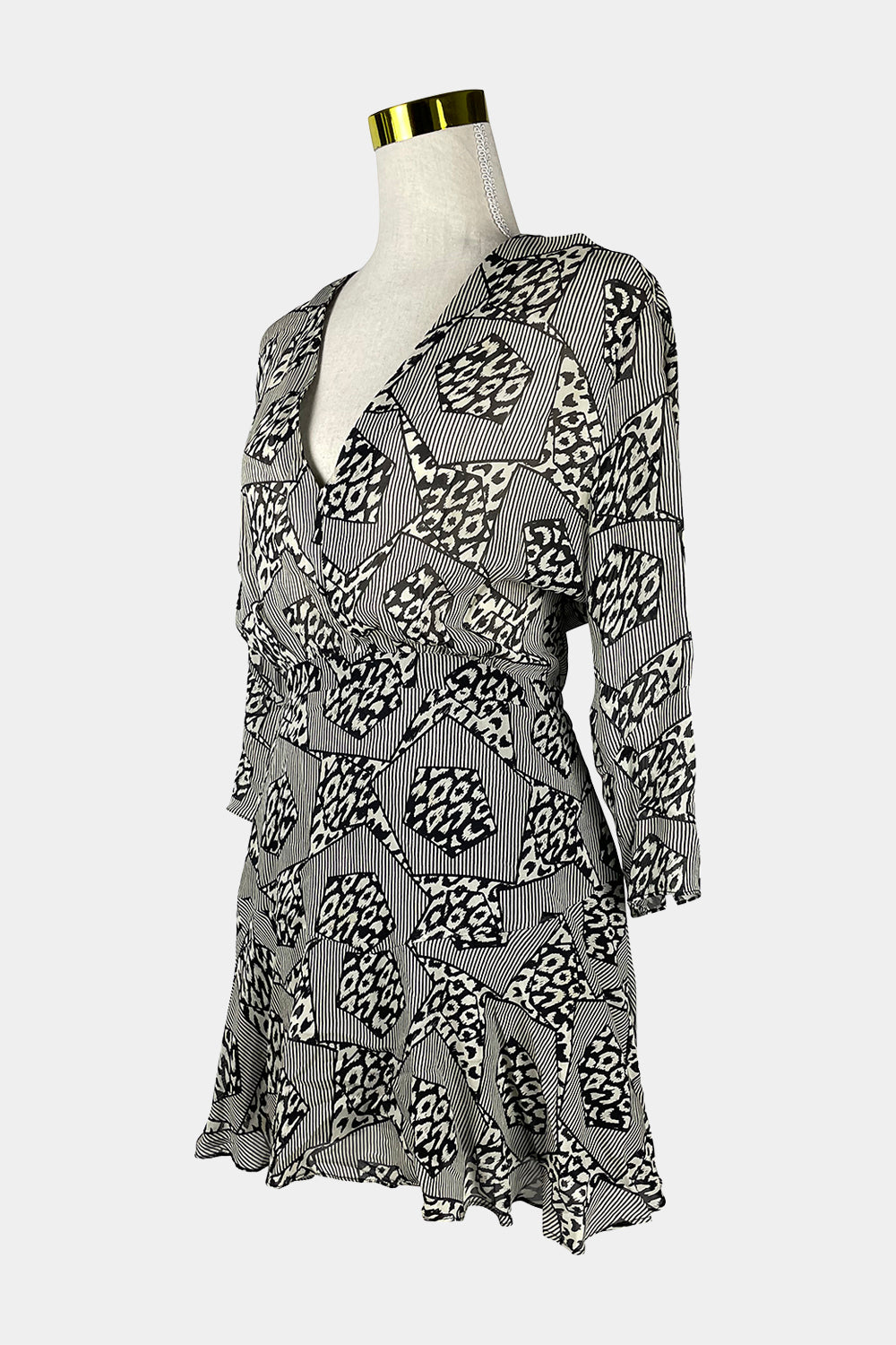 PFEIFFER Black Print Mini Dress