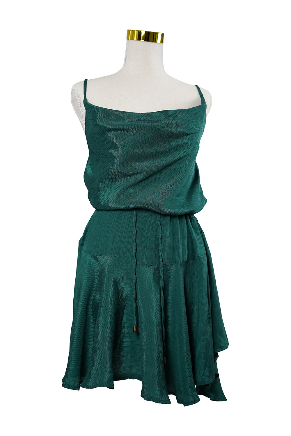 PILGRIM Green A-Line Mini Dress Circular Clothing Co. PILGRIM Green A-Line Mini Dress Circular Clothing Co.