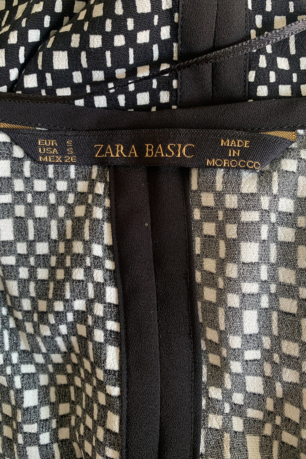 ZARA Monochrome Blouse