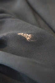 JOVEEBA Black Sheer Frill Blouse