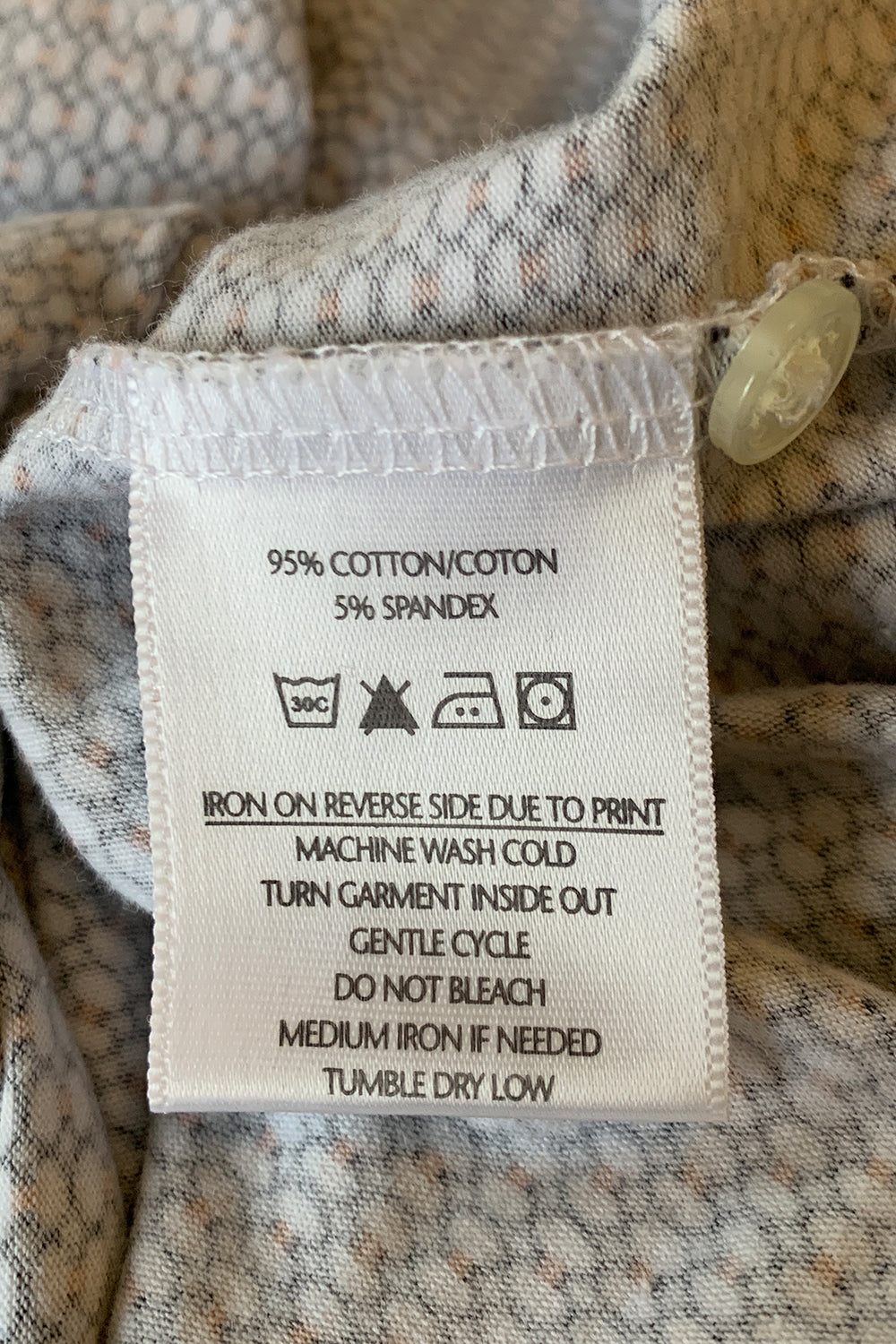 Calvin Klein White Print Polo Tshirt