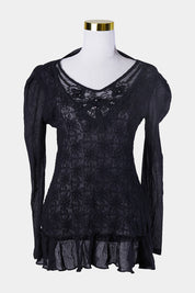 Moss And Spy Black Long Sleeve Dress