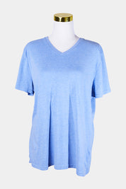 Brilliant Basics Light Blue Marle V Neck Tee