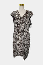 Perri Cutten Brown and Cream Dress