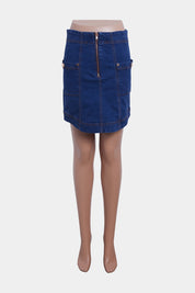 Alice Mccall Blue High Waisted Denim Skirt