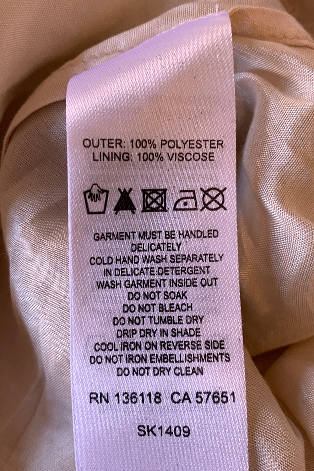 Forever New Gold Skirt