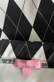 Sugar Thriilz Black & White Mini Skirt