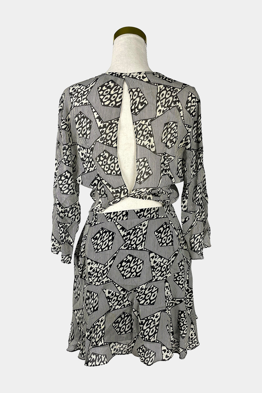 PFEIFFER Black Print Mini Dress