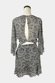 PFEIFFER Black Print Mini Dress