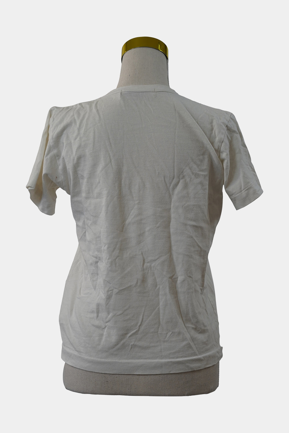 Comme De Garcons Play White Double Heart Logo T-Shirt