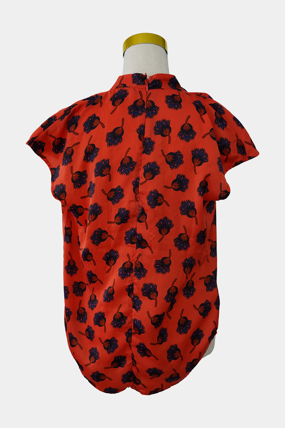 Country Road Orange Floral V Neck Blouse