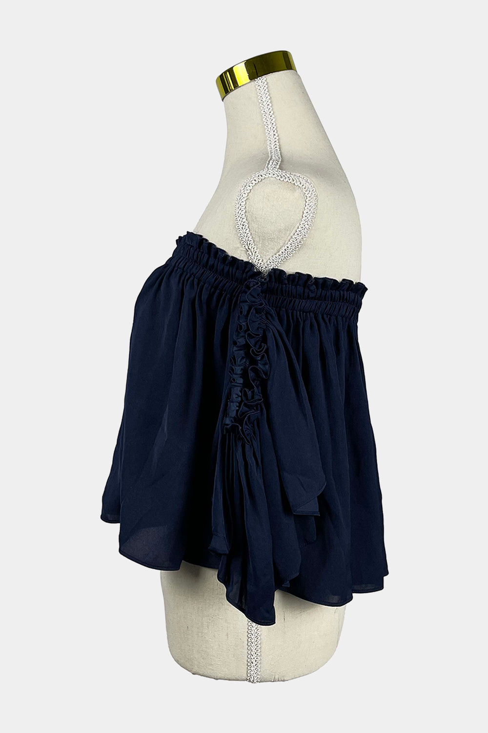 Bec & Bridge Navy Off shoulder Top