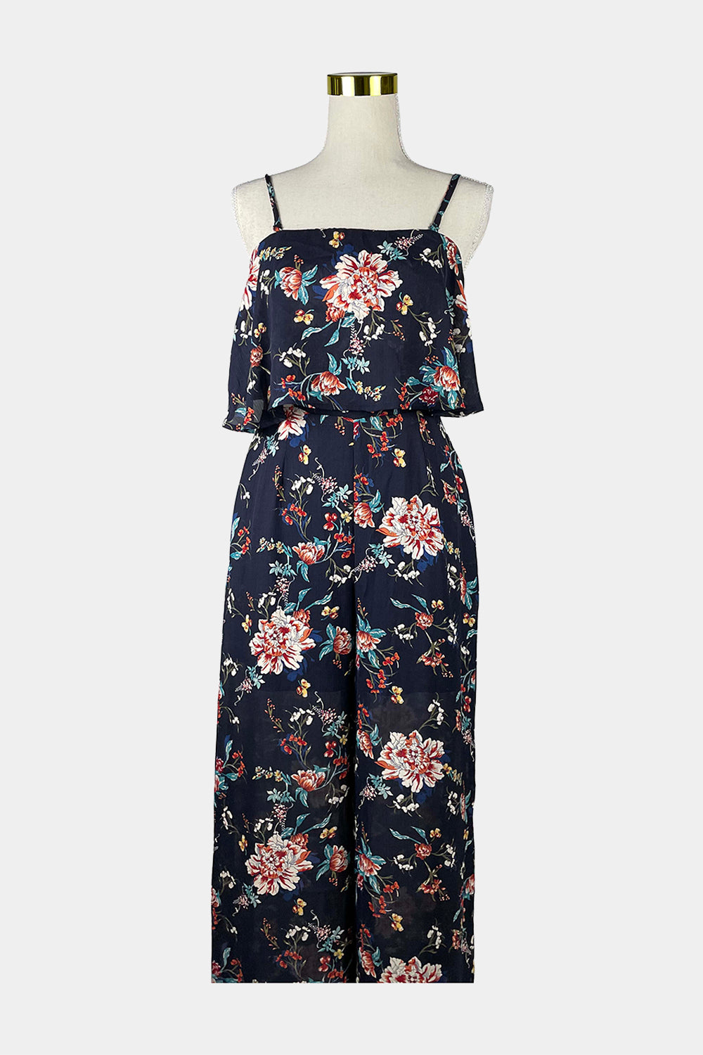 PILGRIM Navy Floral Jumpsuit