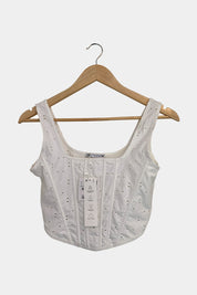 ZARA White Corset
