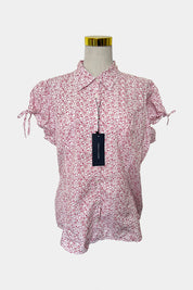 Tommy Hilfiger White and Pink Top