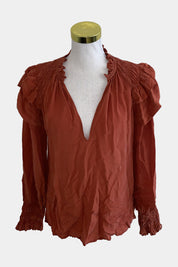 Magali Pascal Rust Blouse