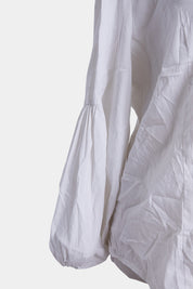 Izabel London White Balloon Sleeve White Shirt