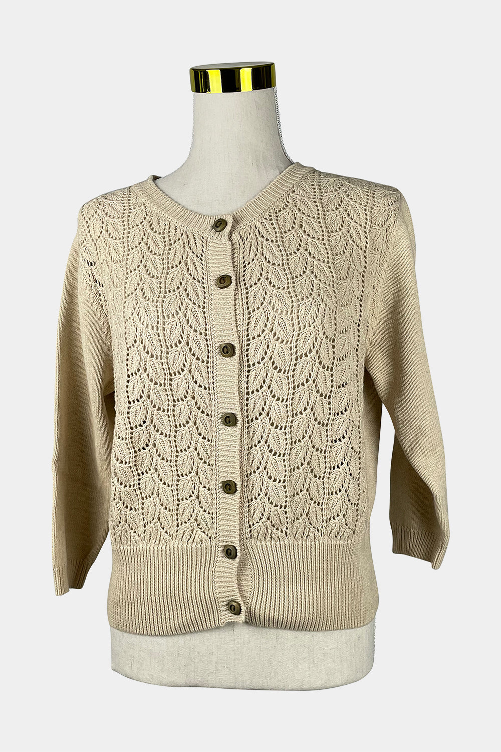 Lazy Bones Beige Cardigan