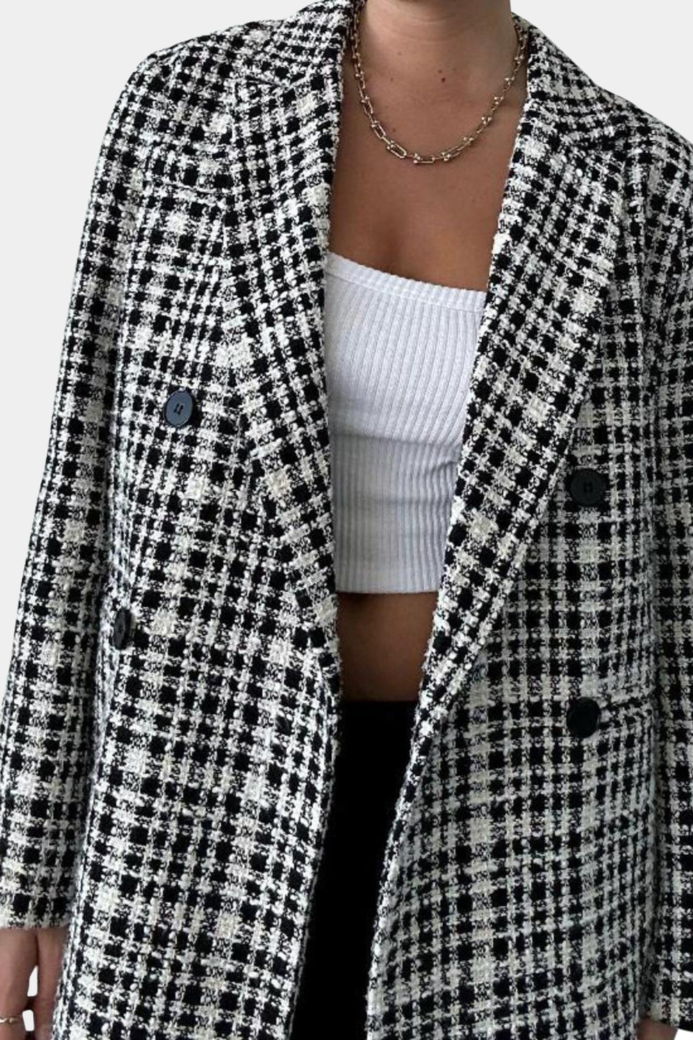 One Two Melbourne Black, White Coat