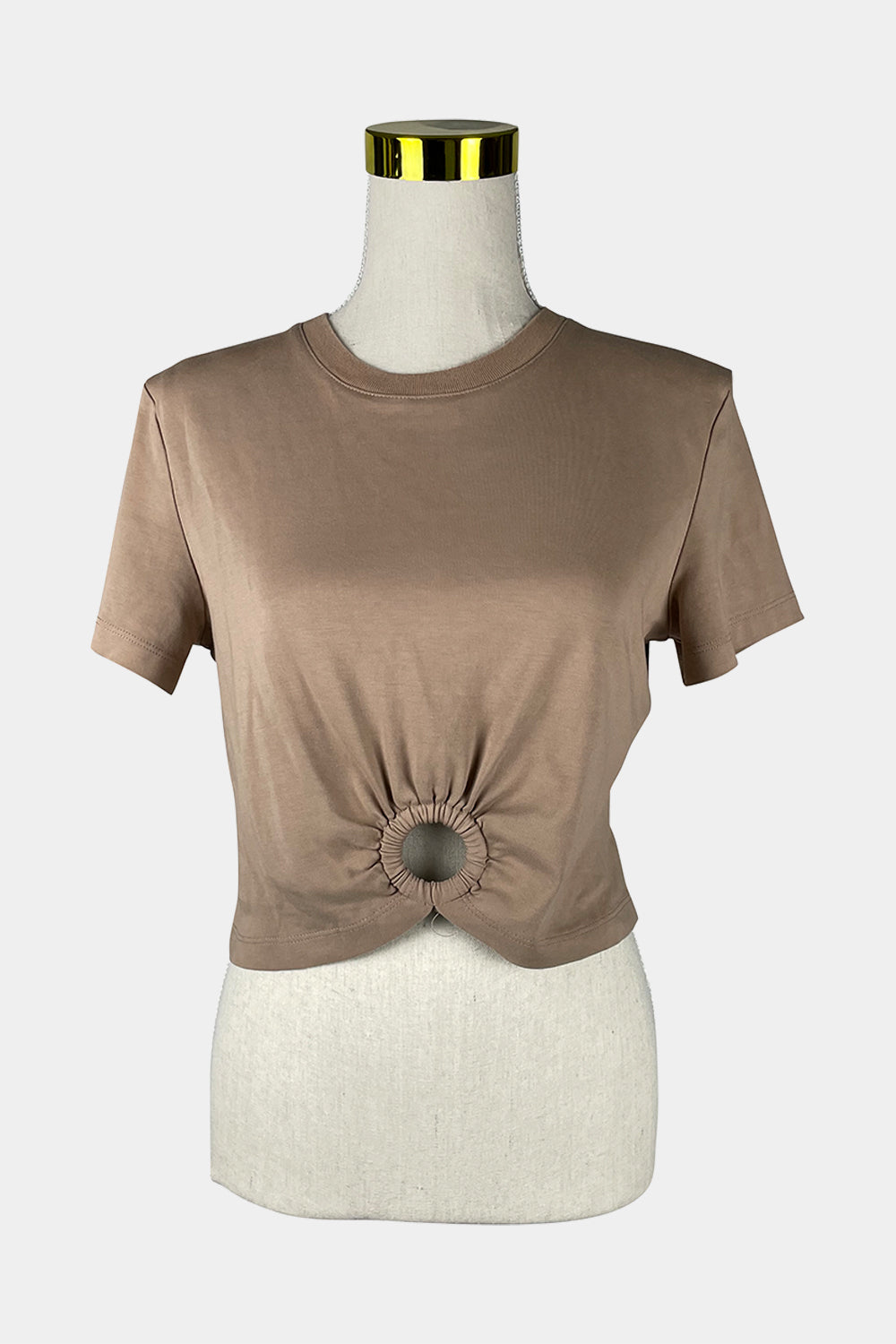 KOOKAI Beige Crop Tee