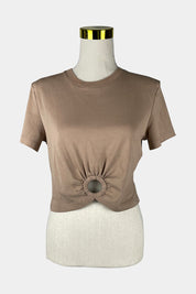 KOOKAI Beige Crop Tee