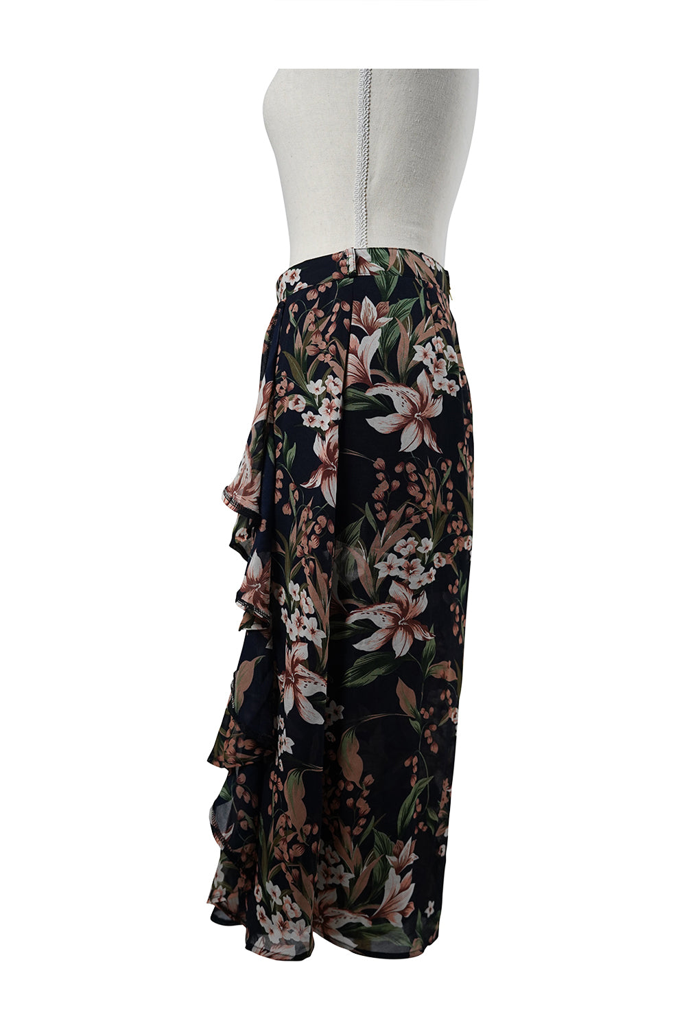 PILGRIM Navy Floral Culottes