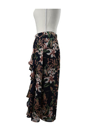 PILGRIM Navy Floral Culottes