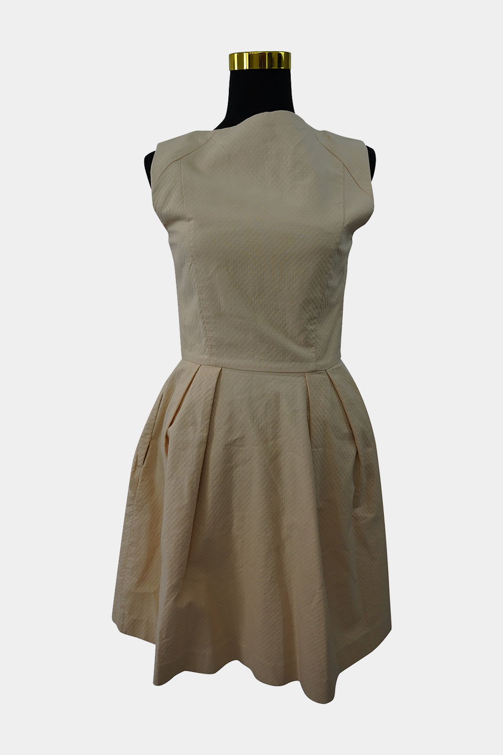 CUE Light Peach Fit and Flare Zipper Dress – Circular Clothing Co