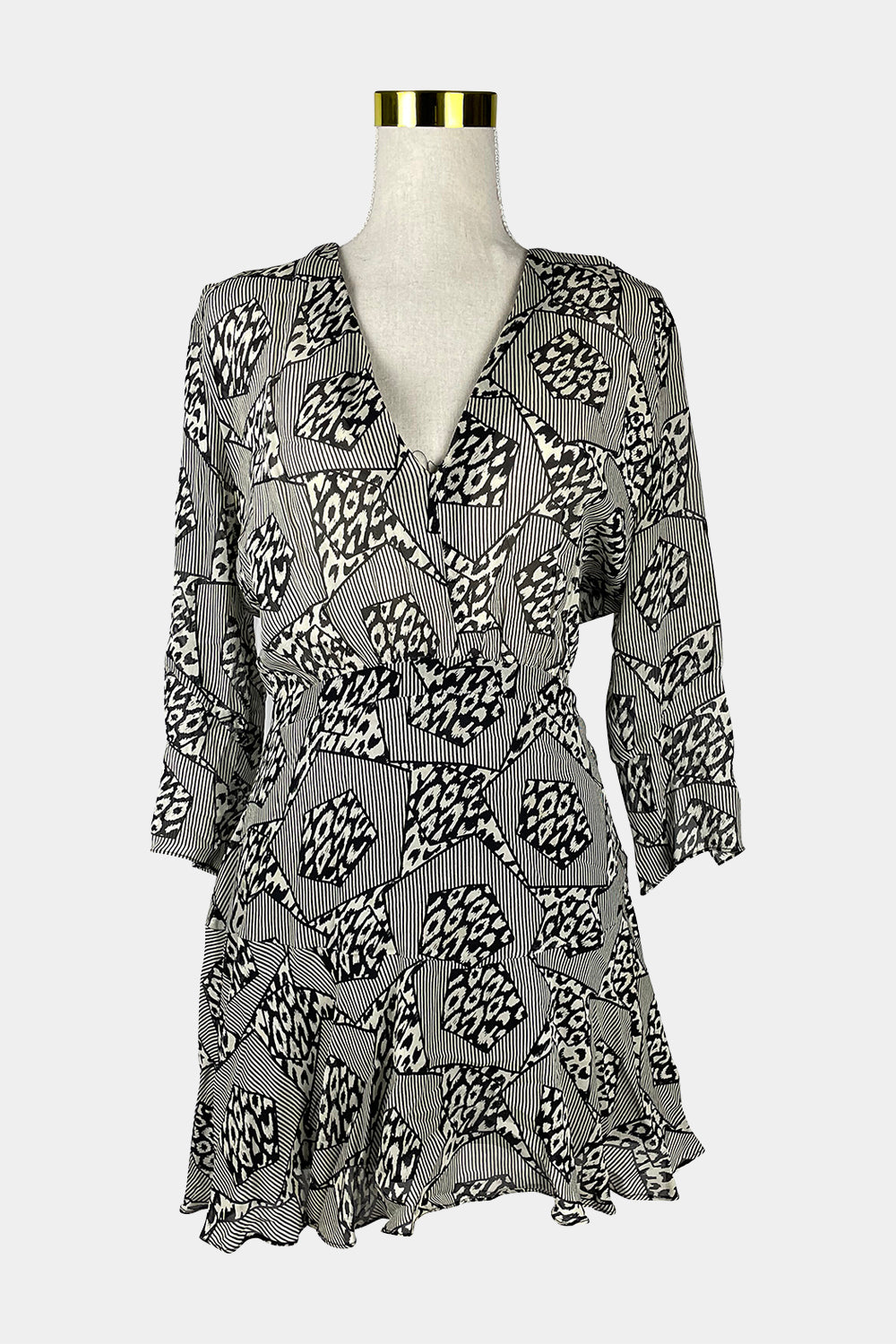 PFEIFFER Black Print Mini Dress