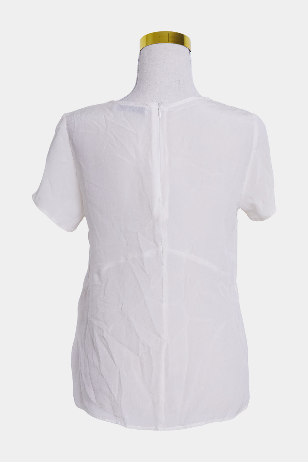 Viktoria And Woods White Silk T Shirt