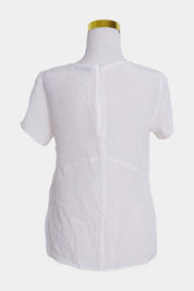 Viktoria And Woods White Silk T Shirt