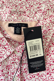 Tommy Hilfiger White and Pink Top