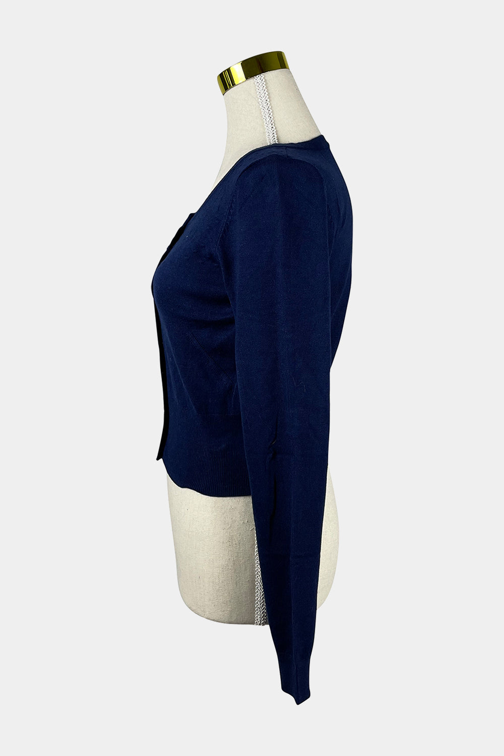 REVIEW Navy Crop Cardigan