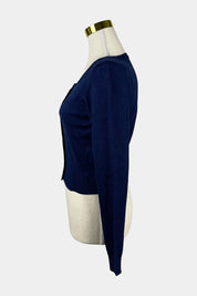 REVIEW Navy Crop Cardigan
