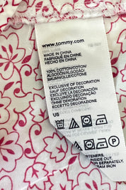 Tommy Hilfiger White and Pink Top