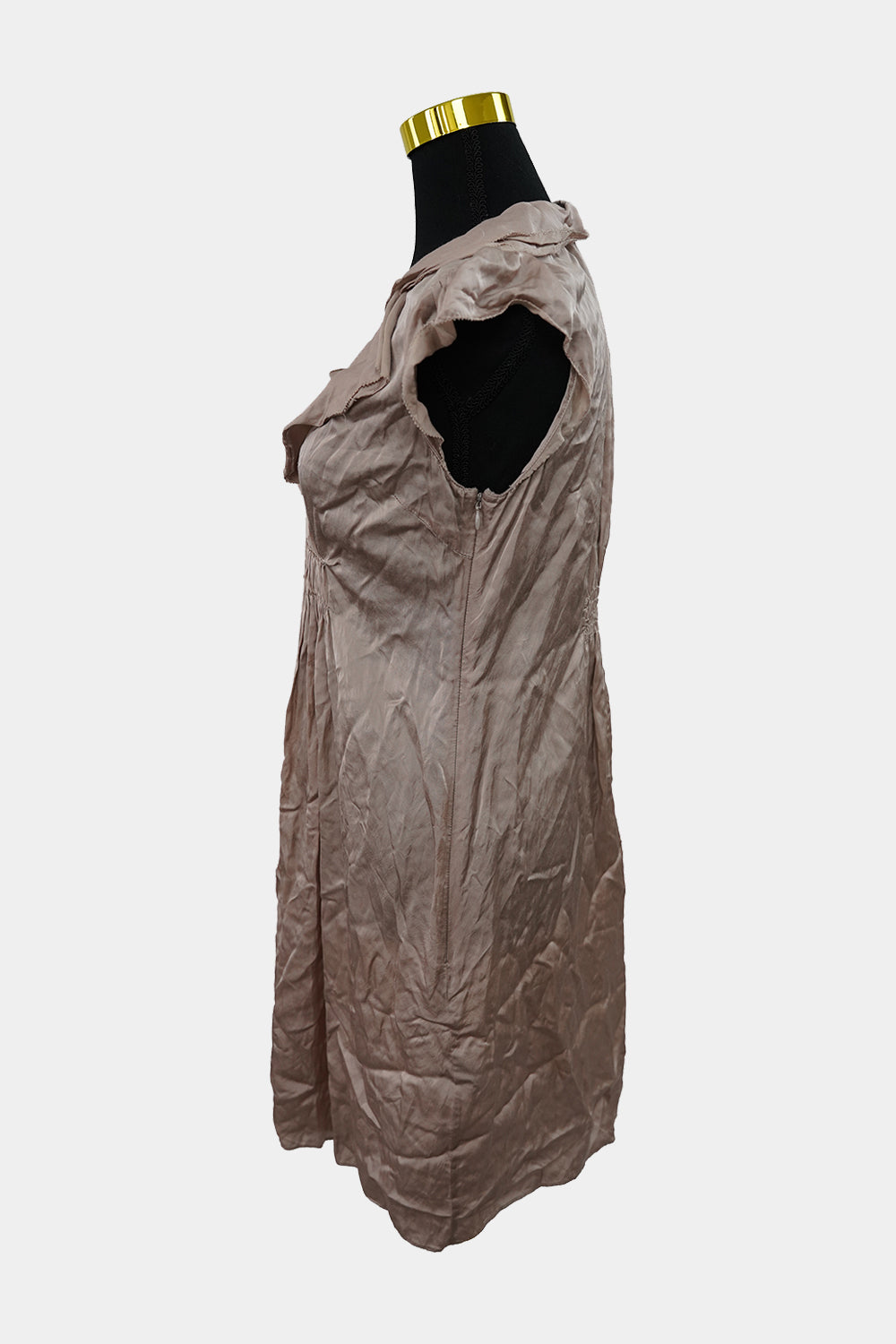 WITCHERY Champagne Frill Dress